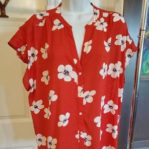 J. Crew Floral Blouse